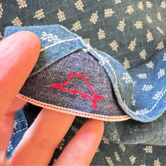 Tommy Bahama Blue Print Men's Shirt Size L - Picture 6 of 8